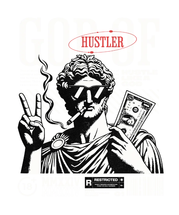 god of hustler — template from the design library